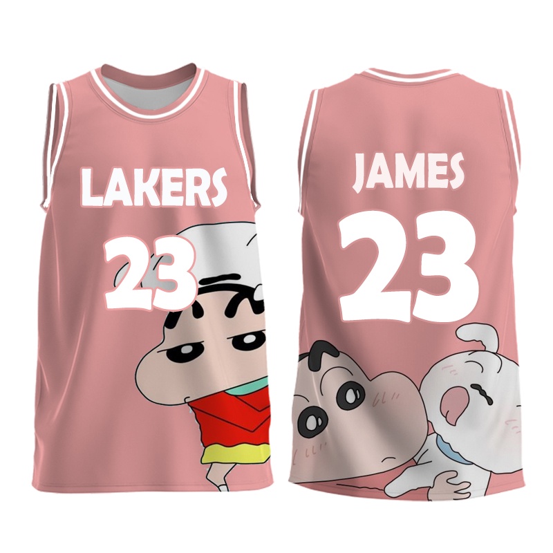 เสื้อกีฬาบาสเก็ตบอล ลายชินจัง ใส่กลางแจ้ง