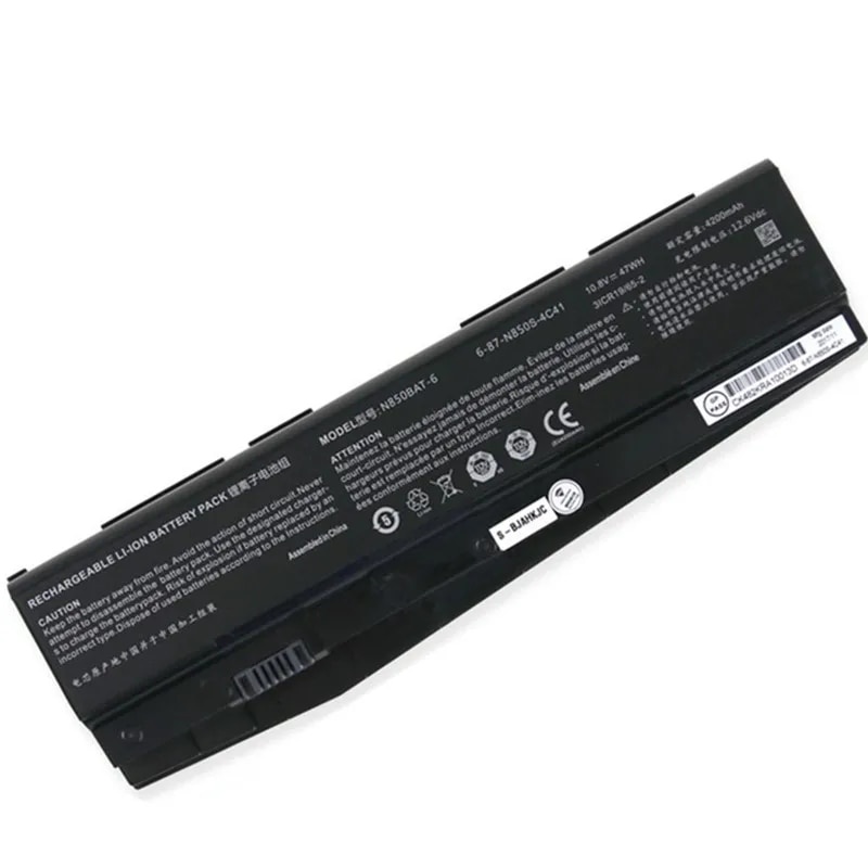 N850BAT-6 10.8V 47Wh Laptop Battery For Clevo N850 N850HC N850HJ N870HC N870HJ1 N870HK1 N850HJ1 N850