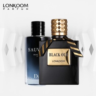 LONKOOM BLACK/ROSE OUD 100ML  PARFUM MEN WOMEN TAHAN LAMA UNISEX