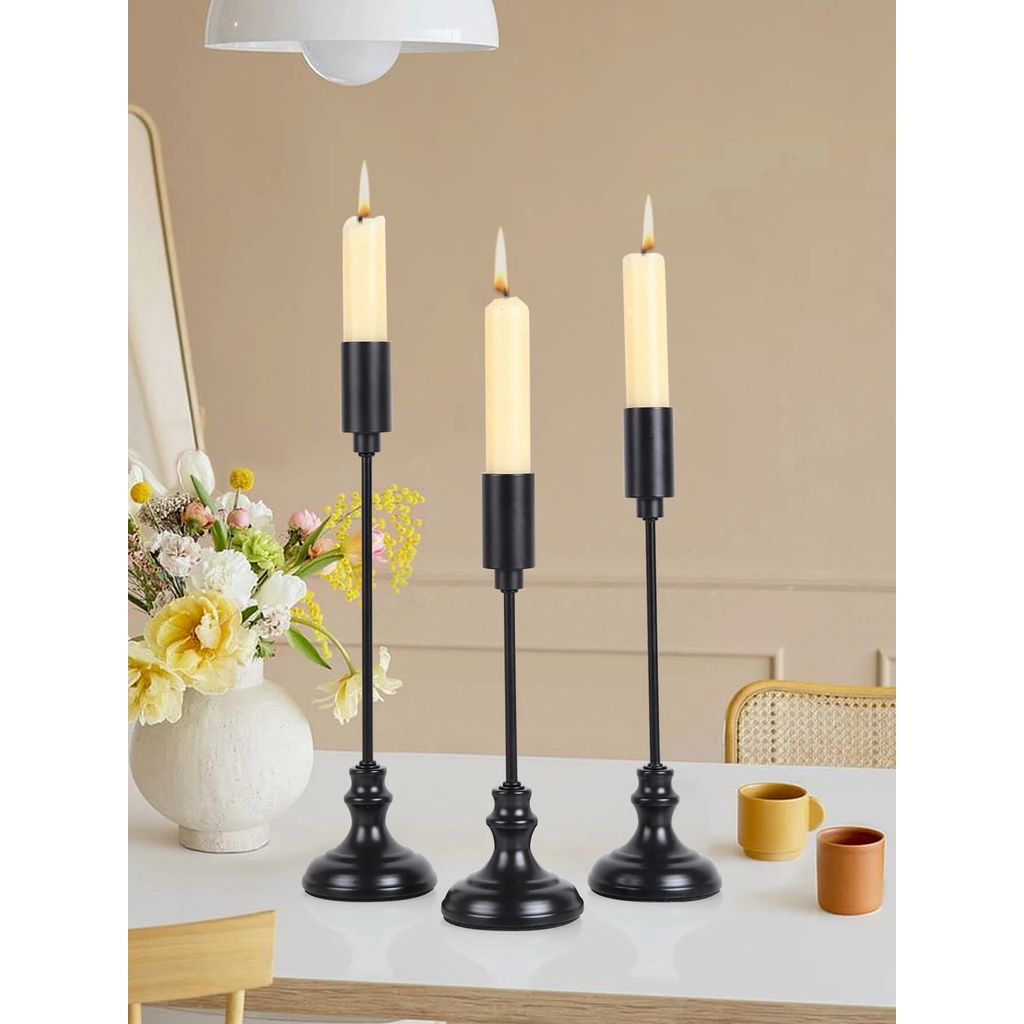 3PCSLuxury Metal Candle Holders Candlestick Fashion Wedding Table Candle Stand  Exquisite Candlestic