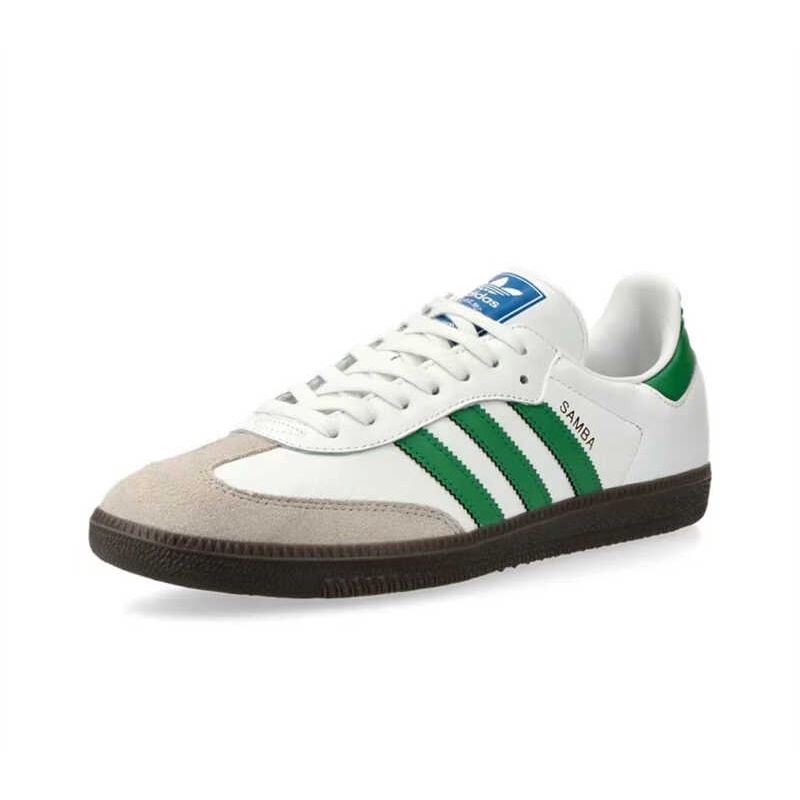 adidas Originals Samba Men and women shoes Casual sports shoes White green【adidas store official】