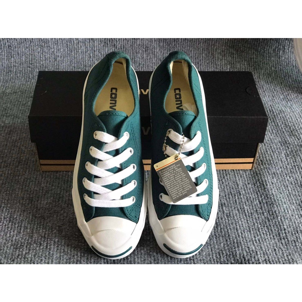 Converse Jack Purcell Blue-Green (คอนเวิร์สแจ็คฟ้า-เขียว) ยอดฮิตสุดๆ!! ส่งฟรี!! พร้อมอุปกรณ์ แฟชั่น