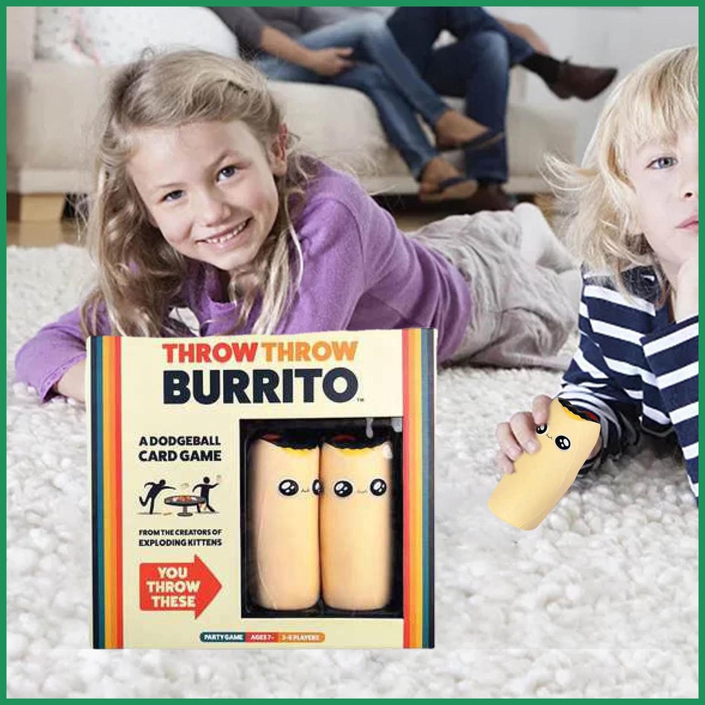 โยน Burrito เกมกระดาน การ์ตูน ดอดจ์บอล การ์ดเกม ครอบครัว เป็นมิตรกับเด็ก เกมปาร์ตี้กลางแจ้ง สําหรับเด็ก วัยรุ่น aiath