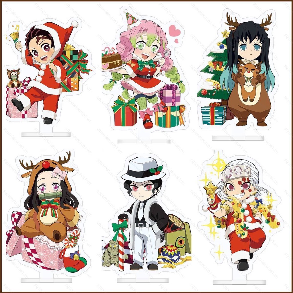 Squar1 โมเดลฟิกเกอร์อะคริลิค รูปอนิเมะ Demon Slayer Tanjirou Tomioka สําหรับตกแต่งบ้าน