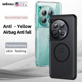 สําหรับ OnePlus 12 กรณี ELVEV ถุงลมนิรภัย Hard PC คริสตัลใส …