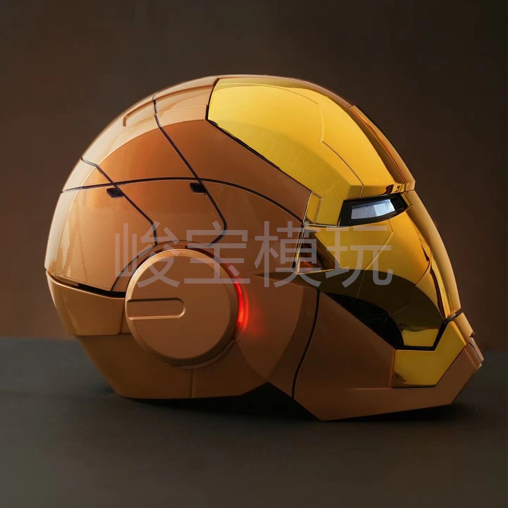 ใหม่หมวกกันน็อค Jarvis Iron Man เปิดใช้งานด้วยเสียงไฟฟ้าเปิดและปิดอัตโนมัติแบบเปลี่ยนรูปได้สวมใส่ได