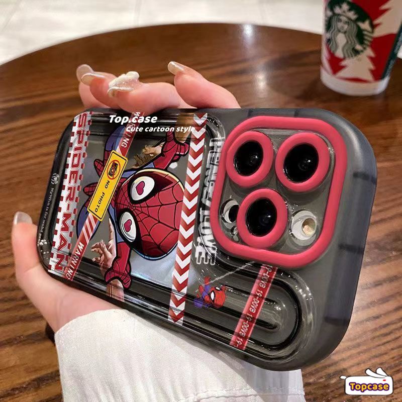 เคสโทรศัพท์มือถือ TPU แบบนิ่ม ลายสไปเดอร์แมน สําหรับ iPhone 11 12 13 14 15 Pro Max X Xr Xs 8 7 6 6s Plus SE 2020