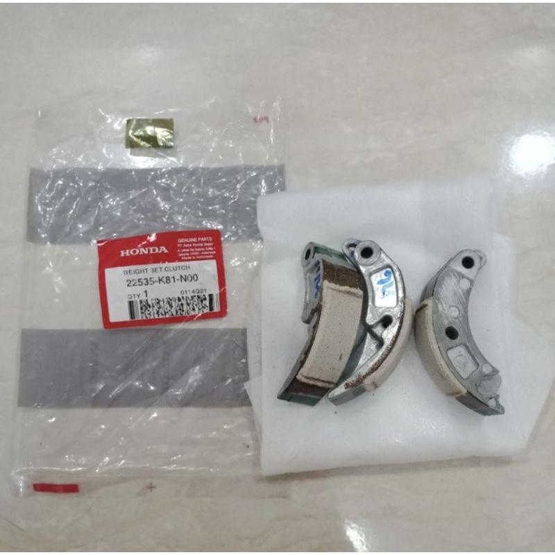 AUTOMATIC CLUTCH CAMP DOUBLE WEIGHT SET K81 BEAT ESP ECO STREET LED SCOOPY ESP GENIO ต้นฉบับ HONDA A