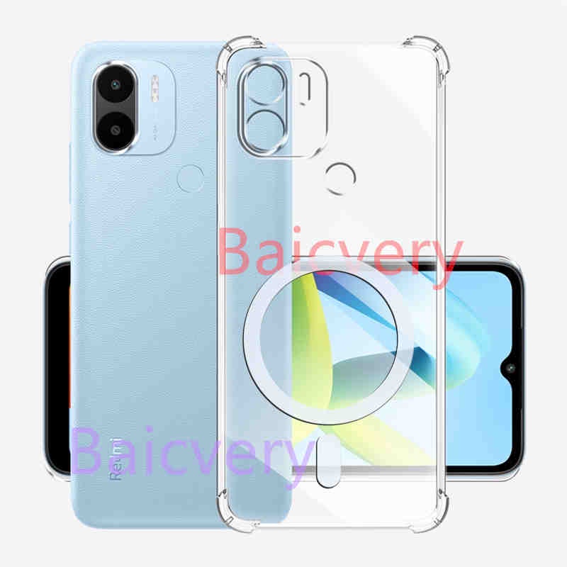 Redmi A2 Plus / Redmi A1 Plus / Redmi A1 / Redmi A2 เคสกันกระแทก เคสใส เคสโทรศัพท์ รองรับที่ชาร์จไร้สาย แบบแม่เหล็ก พร้อมที่ยึด