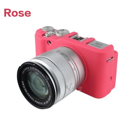 เคสกันกระเเทกสำหรับกล้อง CILICONE CASE FUJI XA2,3,10 ROSE เคสกันกระเเทก (0877)