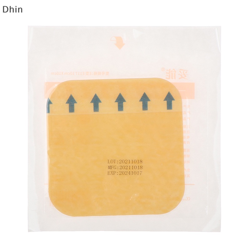 [Dhin] แผ่นกาวไฮโดรคอลลอยด์ รักษาแผล แบบบาง 1 ชิ้น COD