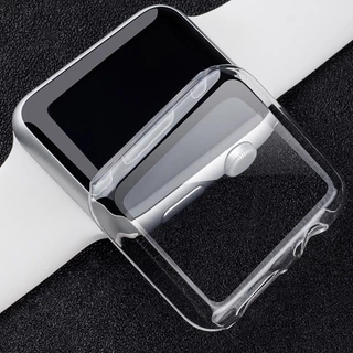 เคสโทรศัพท์มือถือ TPU แบบใส สําหรับ iWatch Series 9 8 Ultra 7 6 SE 5 4 3 2 1 38/42/40/44/41 มม. 45 มม. 49 มม.