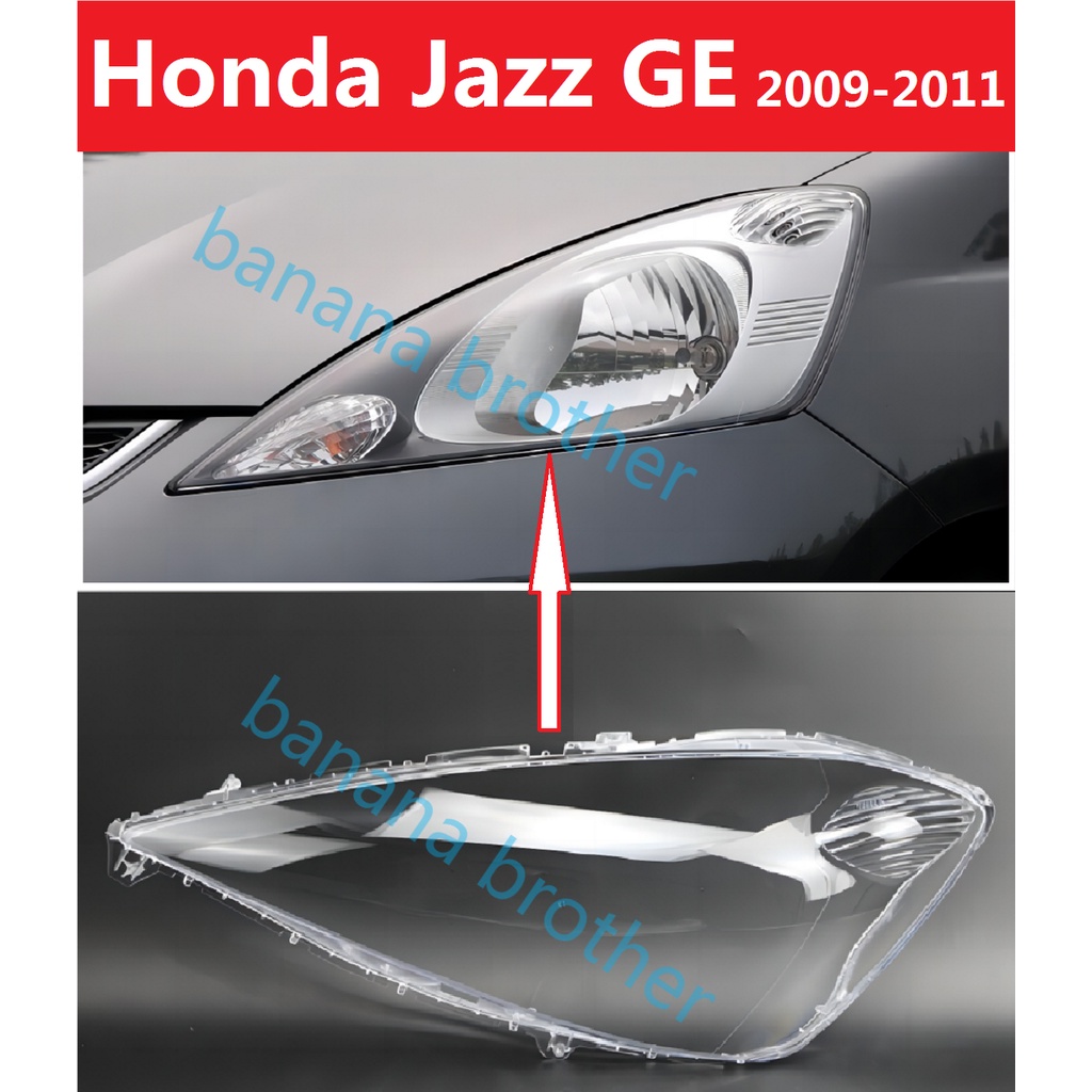 ฝาครอบเลนส์ไฟหน้า สําหรับ Honda Jazz Jazz GE (2008-2010) เลนส์ไฟหน้า ฝาครอบไฟหน้า ไฟหน้ารถยนต์ ไฟหน้าสําหรับ ฝาครอบไฟหน้าตรงรุ่น ฝาครอบเลนส์ headlamp cover ไฟหน้า โคมไฟหน้า ฝาครอบเลนส์