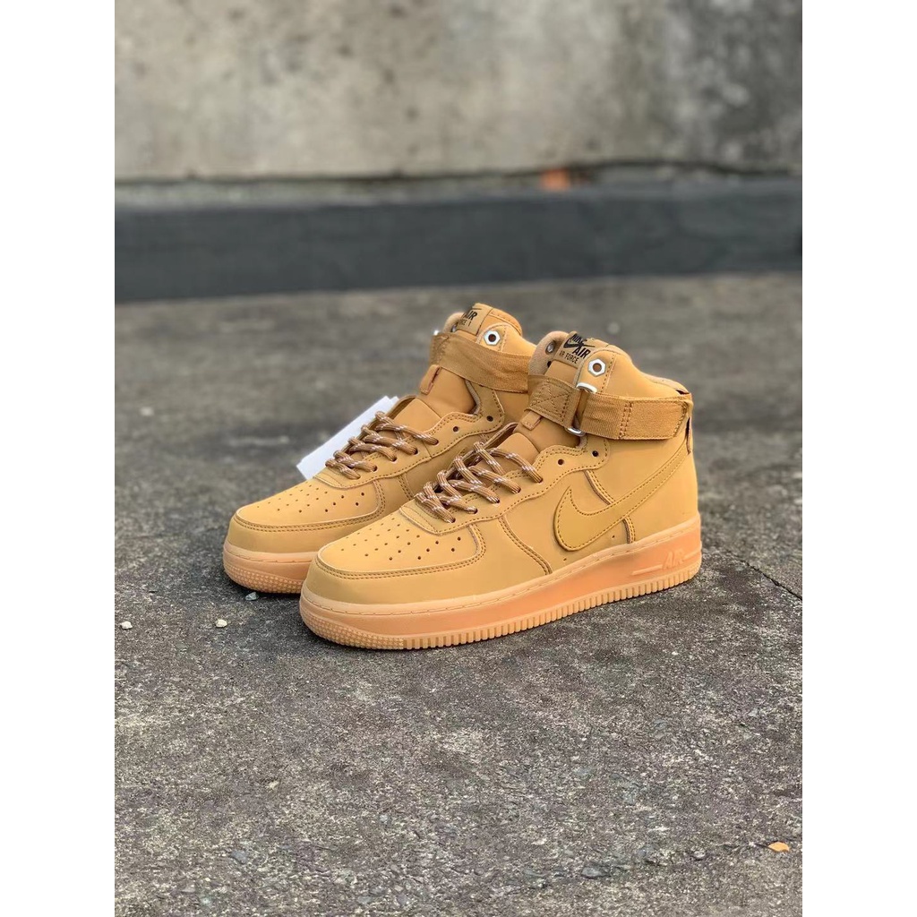 Nike Air Force 1 High '07 WB Flax Men's and women's casual shoes Skateboard shoes sneakers