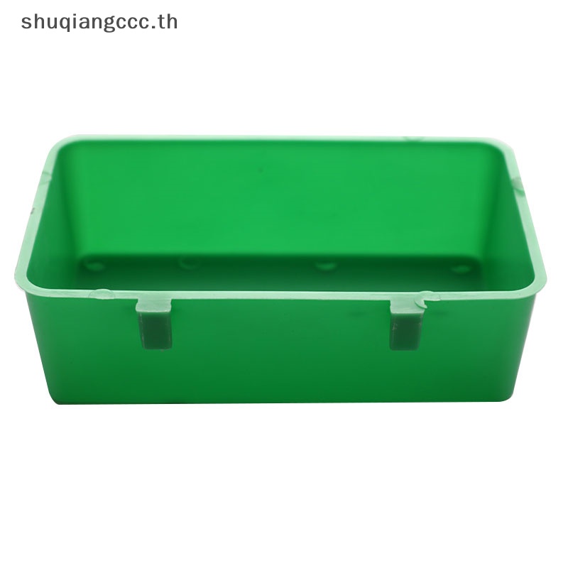 [ Shuqiangccc.th ] กล่องอาหารนกแก้ว สีเขียว