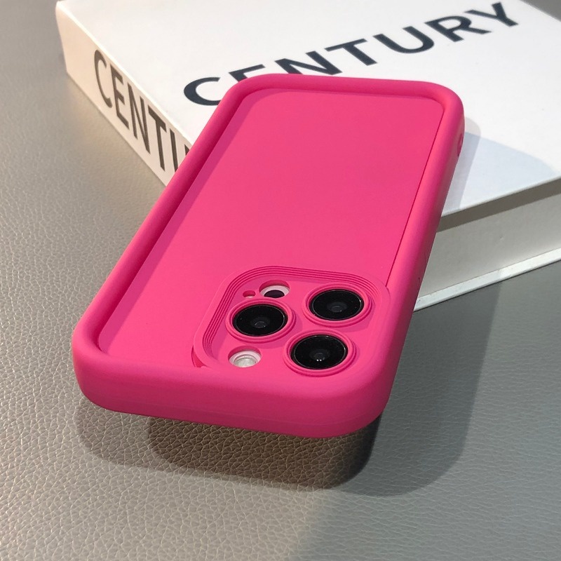 กรณีง่ายสำหรับ for iPhone 15 14 13 12 11 Pro Max XR 8Plus 7Plus X XSMax 7 8 SE TPUการป้องกันเลนส์กล้องเคสกันกระแทก