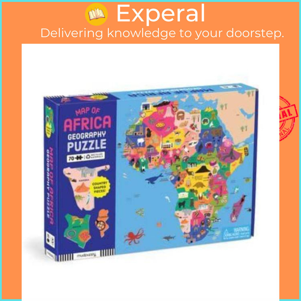 Map of Africa 70 ชิ้นปริศนาภูมิศาสตร์โดย Tequitiia Andrews (ฉบับสหราชอาณาจักรปกอ่อน)