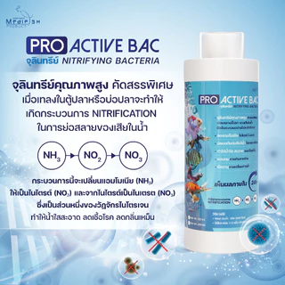 จุลินทรีย์ Nitrifying Bacteria, PRO ACTIVE BAC ช่วยให้น้ำใสสะอาด ย่อยสลายของเสีย ลดเชื้อโรคในน้ำ ช่วยให้ปลาสุขภาพดี