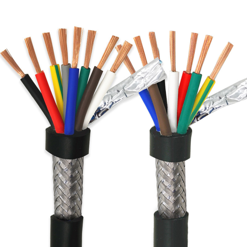 RVVP Multi-Core Shielded Signal Cable 6 ~ 12 Core 0.15 ~ 1.5 Square Sheathed Wire Control สายสัญญาณเ