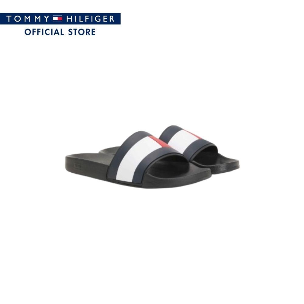 Tommy Hilfiger รองเท้าแตะ ผู้ชาย รุ่น FM0FM04263 BDS - สีดำ