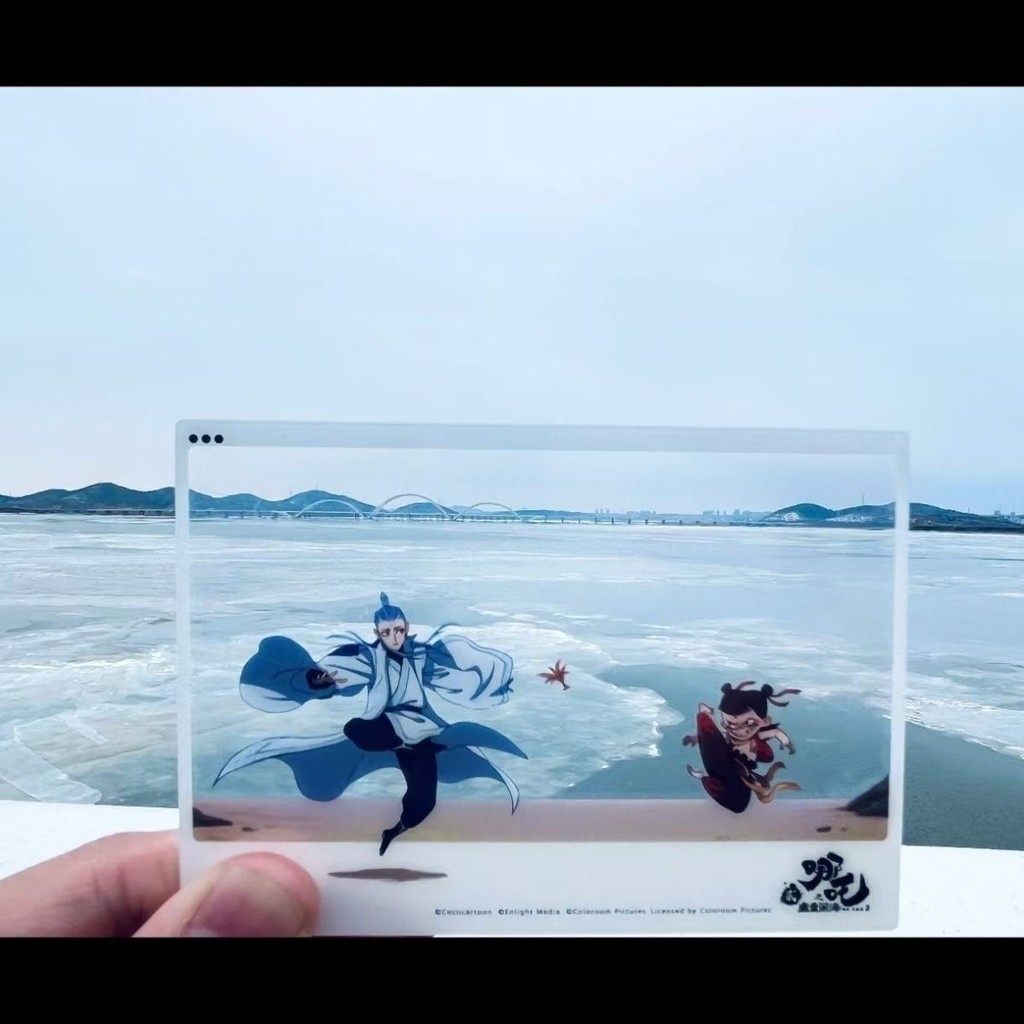 Nezha 2 Demon Child Haunted Sea Transparent Card Acrylic Punch Card Photo Decorative High-value Coll