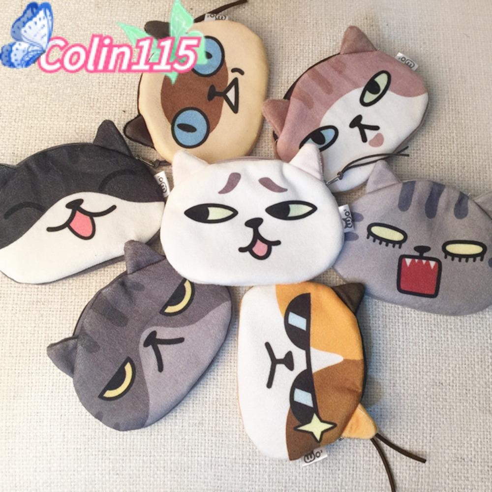 โคลินา115 กระเป๋าเงินเหรียญอเนกประสงค์,กระเป๋าใส่เหรียญขนาดเล็กตุ๊กตา,กระเป๋าซิปแบบพกพาแมว