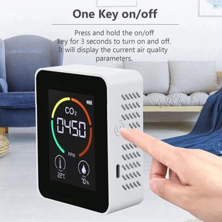 3 in 1 เครื่องตรวจจับคาร์บอนไดออกไซด์ Air คุณภาพ Monitor ความชื้นอุณหภูมิ Air Analyzer สําหรับ CO2 ดิจิตอล CO2 เมตรสําหรับ Home OfficeAir คุณภาพเมตร