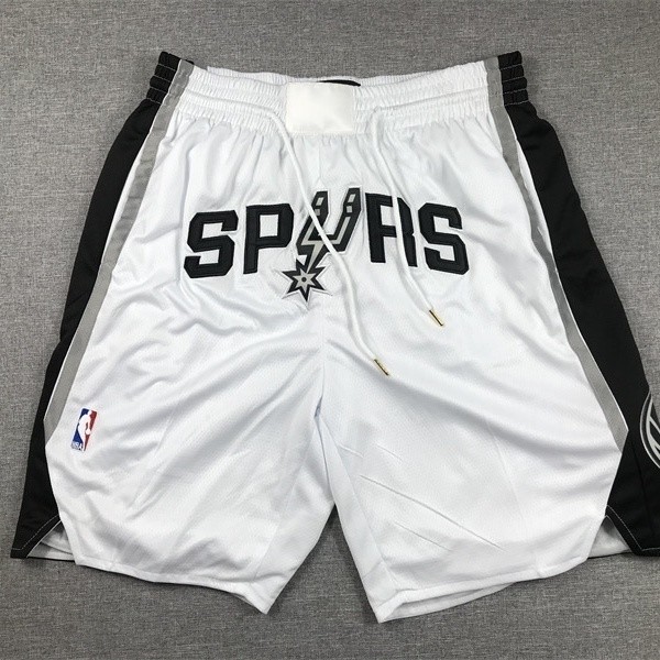 กางเกงขาสั้น JUSTDON Spurs Retro ดีไซน์สมัยใหม่ มีกระเป๋า พิมพ์ลายปักBall
