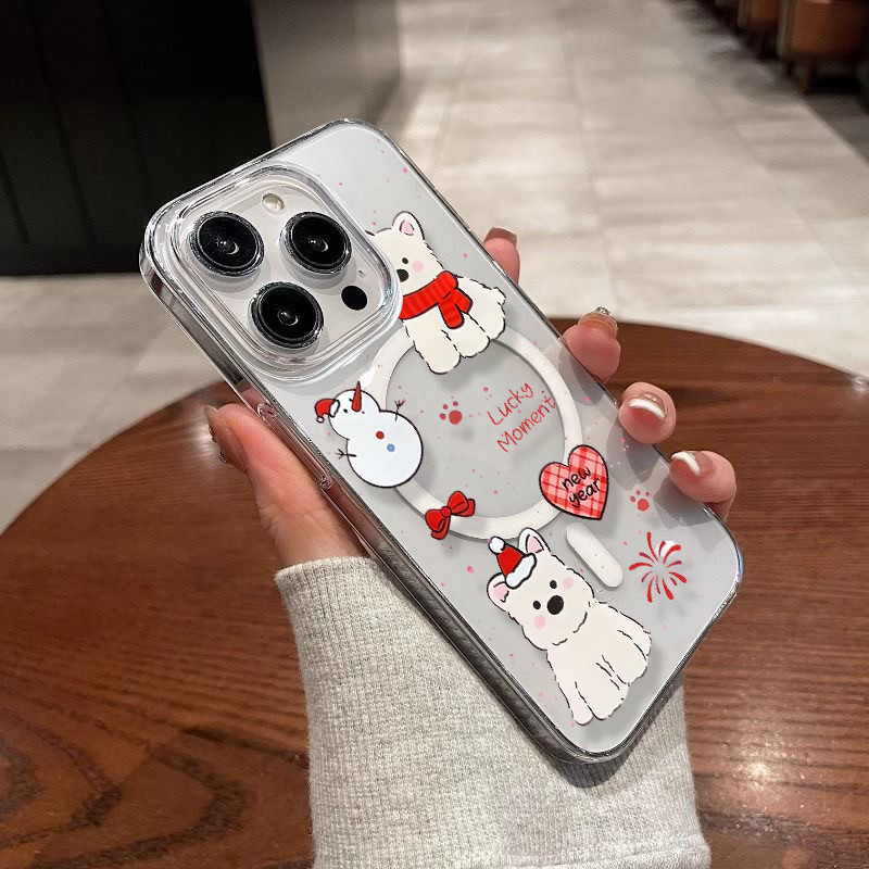 🦋GOOD🦋แม่เหล็ก เคสใสกันกระแทก เคสสําหรับไอโฟน 11 เคสชาร์ได้ สำหรับ IPhone 13 15 7Plus 14 12 11 Pro MAX 8 7 Plus 16 xsmax - รูปที่ 4