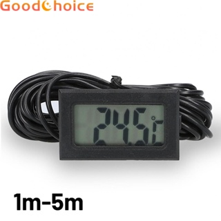 Mini Thermometer 1m - 5m Temperature Display Waterproof Sensor With Probe