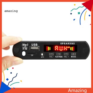 [AM] B19 บอร์ดถอดรหัส เครื่องเล่น MP3 บลูทูธ อเนกประสงค์ พร้อมฟังก์ชั่นขยายเสียง สําหรับรถยนต์