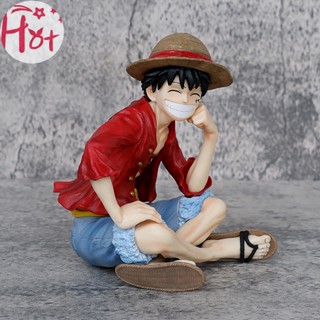 Goldensquare ฟิกเกอร์ PVC รูปการ์ตูนอนิเมะวันพีช IU Sitg Luffy Wano Country Luffy น่ารัก ของขวัญ ของเล่นสําหรับเด็ก