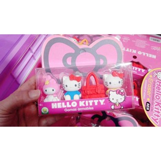 ยางลบน่ารัก เด็กผู้หญิง Hello Kitty  เป็นรูปแบบโมเดล ตั้งได้ แบบตามภาพ