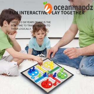 Oceanmapdz เกมกระดาน Ludo ฝึกสมาธิ แม่เหล็ก เกมปริศนา ตลก ตาราง คิด ฝึกบิน หมากรุก ของเล่นอัจฉริยะ