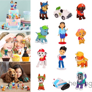 โมเดลฟิกเกอร์ PVC รูปการ์ตูนสุนัขกู้ภัย Paw Patrol ของเล่นสําหรับเด็ก 12 ชิ้น ต่อชุด