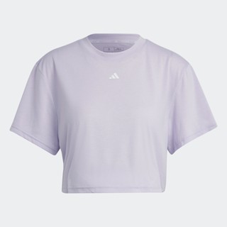 adidas เทรนนิง เสื้อยืด Studio ผู้หญิง สีม่วง IB8562