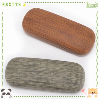 Nextth กล่องเก็บแว่นตากันแดด Pvc ผ้าลินิน อเนกประสงค์ แฟชั่นสําหรับผู้หญิง