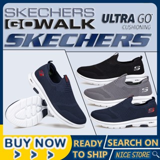 [รองเท้าผ้าใบผู้ชาย คุณภาพดี] SKECHERS_ GO-WALK Ultra GO รองเท้าผ้าใบลําลอง แฟชั่น เหมาะกับการเล่นกีฬากลางแจ้ง Kasut Sukan Lelaki