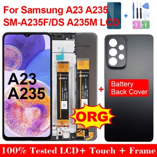 อะไหล่หน้าจอสัมผัสดิจิทัล LCD 6.6 นิ้ว สําหรับ Samsung A23 Samsung Galaxy A23 A235 A235F A235M SM-A235F DS