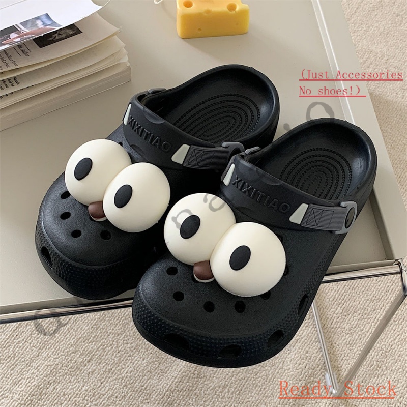 CROCS Jibbitz set（ไม่รวมรองเท้า）Cute funny big eyes อุปกรณ์เสริมหัวเข็มขัด น่ารัก สําหรับตกแต่งรองเท้า DIY