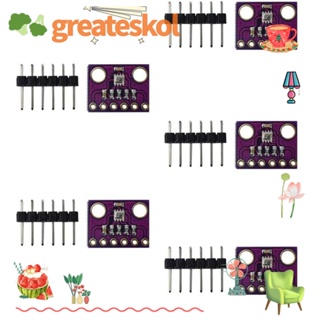 Greateskol โมดูลเซนเซอร์แรงดันบรรยากาศ 2.54 มม. Pin GY-BMP280-3.3 ความแม่นยําสูง 300-1100hPa 5 ชิ้น