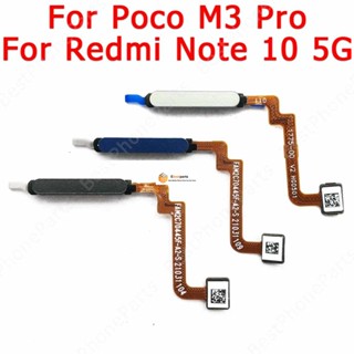 Guoyin- แท้ ปุ่มโฮมเซนเซอร์สแกนลายนิ้วมือ อะไหล่สํารอง สําหรับ Xiaomi Mi Poco M3 Pro Redmi Note 10 5G