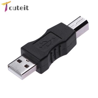 Tcuteit อะแดปเตอร์แปลง USB A-Type ตัวผู้ เป็น USB B-Type ตัวผู้