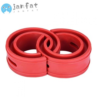 Janfat บัฟเฟอร์โช๊คอัพรถยนต์ แบบสปริง 112 มม. ทนทาน สีแดง 2 ชิ้น