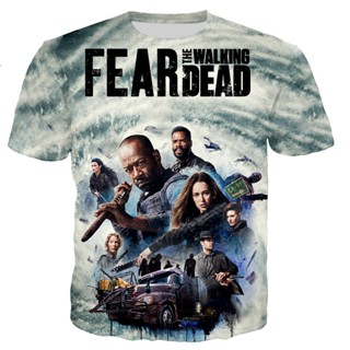 เสื้อยืด พิมพ์ลาย Moive The Walking Dead สไตล์ฮาราจูกุ แฟชั่นคลาสสิก 2022