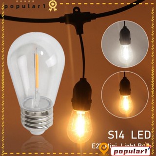 Popular หลอดไฟ LED S14 2200K 22 ดวง แสงสีขาวอบอุ่น คริสตัล สําหรับตกแต่งบ้าน