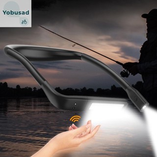 [Yobusad.th] โคมไฟ LED 1800mAh ชาร์จ USB 3 สี สําหรับตั้งแคมป์ ตกปลา เดินป่า