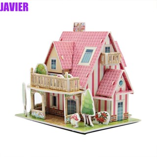 Javier โมเดลตัวต่อ รูปการ์ตูนสเตอริโอ 3D แฮนด์เมด DIY ของเล่นสําหรับเด็ก