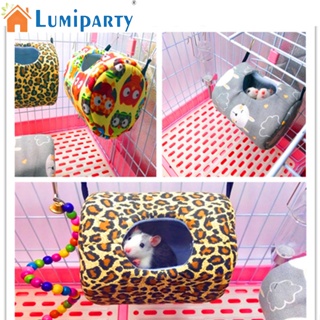 Lumiparty บ้านที่นอน ผ้าฝ้าย ให้ความอบอุ่น สําหรับสัตว์เลี้ยง หนูแฮมสเตอร์ กระรอก กระต่าย หนูตะเภา