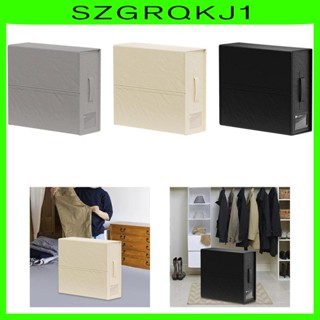 [szgrqkj1] กล่องจัดเก็บผ้าปูที่นอน แบบพับได้ ขนาด 38x12x31.5 ซม. พร้อมหน้าต่าง